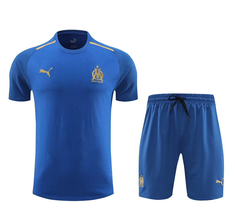 AAA Quality Marseilles 23/24 Blue Training Kit Jerseys